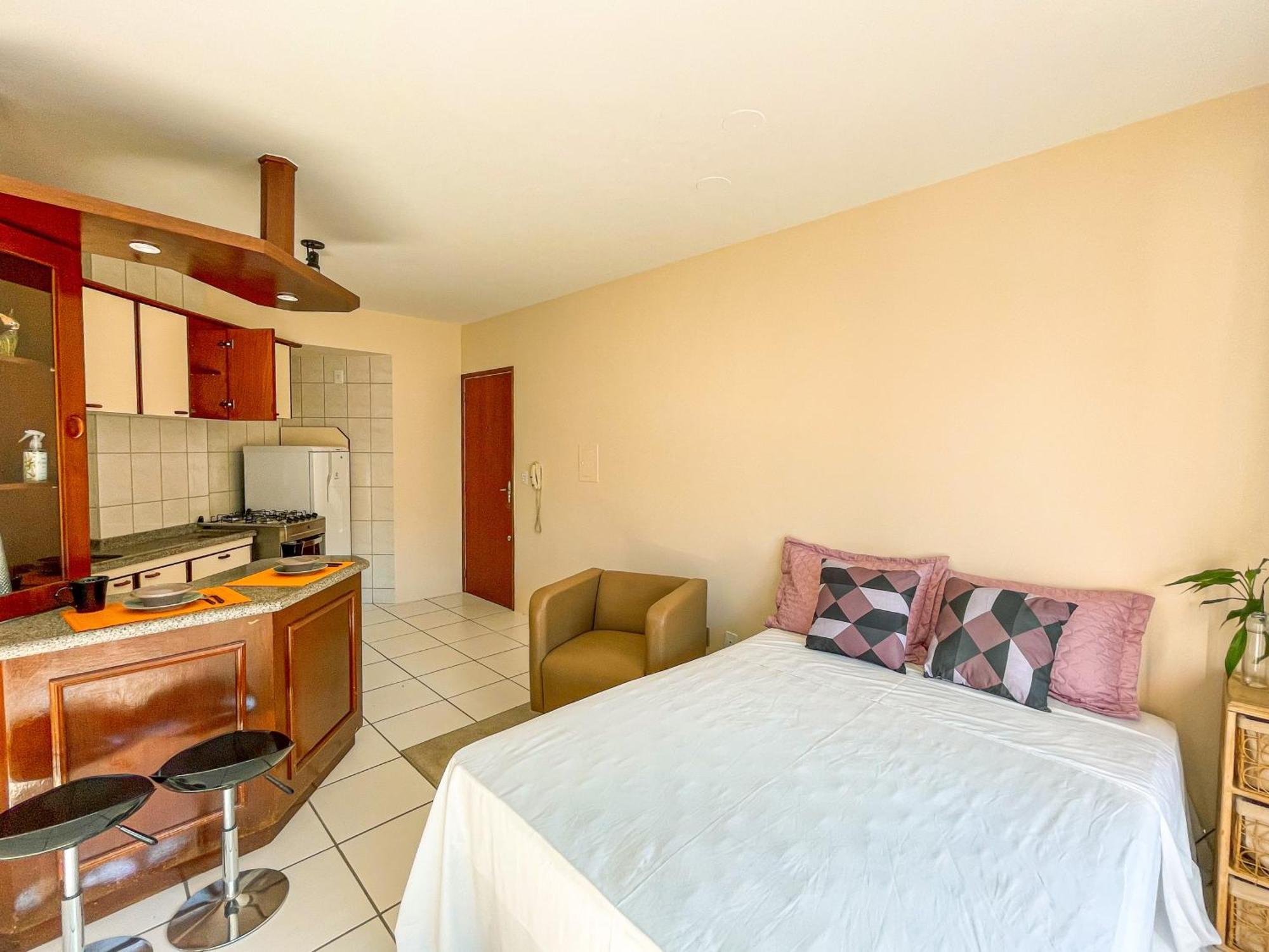 Studio No Centro: Piscina, Academia E Garagem N209 Florianópolis Exteriör bild